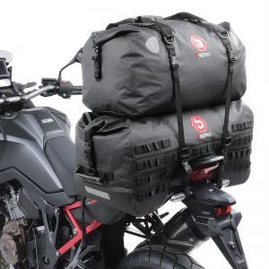 Motorrad Hecktasche Set Bagtecs SX70 + XF60 Volumen 130 L Dry Bag Wasserdicht_1