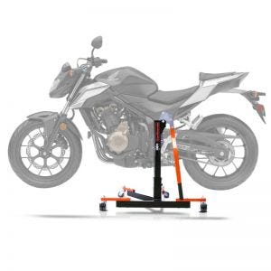 Lève moto centrale compatible avec Honda CB 500 F 19-23 orange ConStands Power-Evo