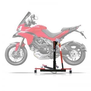 Lève moto centrale compatible avec Ducati Multistrada 1200 10-14 rouge ConStands Power-Evo