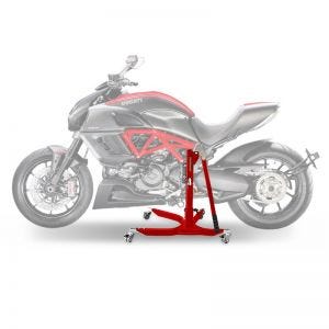 Caballete Central Ducati Diavel 11-18 rojo Moto Elevador ConStands Power-Classic