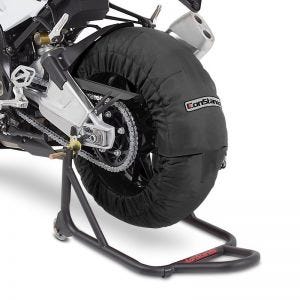 Motorfiets Bandenwarmers Paar ConStands Billown 60-80-95 °C voor voorwiel en achterwiel 17 inch zwart