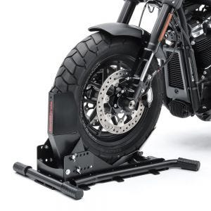 Motorcycle Wheel Chock Constands Easy Vario Front Rear Stand adjustable black