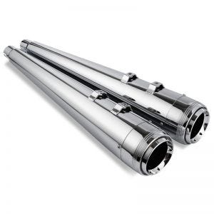 Craftride Exhaust EX2 Motorcycle Silencer Set Harley Touring 95-16 chrome