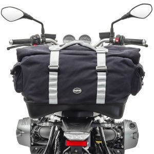Hecktasche für Retrobikes und Chopper Beifahrersitz-Tasche Craftride VT4 schwarz