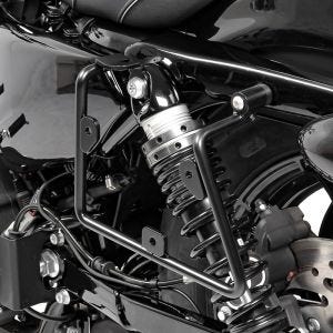 Nyeregtáska tartó kompatibilis Harley Davidson Sportster 16-20 bal távtartóhoz SHL Craftride