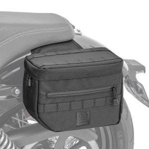 Saddlebags Club Style compatible with Harley Davidson Dyna Low Rider 00-17 Craftride DC1 black
