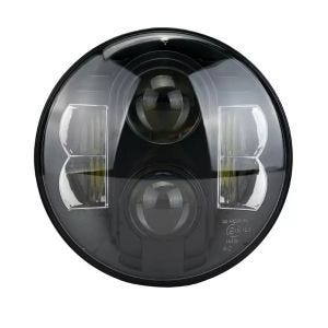 Phare LED 7" compatible avec Harley Davidson Street Glide / Special Feux avant ECE Craftride TH4 noir