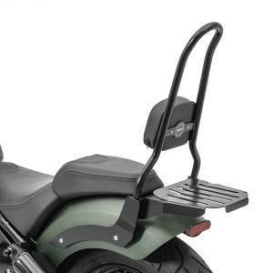 Sissy bar XL3 compatible with Indian Chief Bobber Dark Horse 21-23 with luggage rack black Craftride
