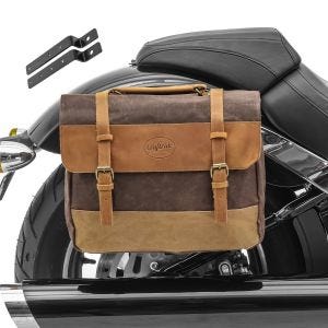 Seitentasche für Triumph Speed / Street Twin Satteltasche Craftride CV5 braun_1