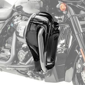 Carénage des jambes Harley Davidson Touring Modeelle 2014-2020 Craftride avec prise d'air noir