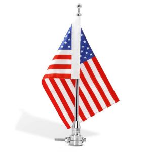 USA zászlókészlet konzollal kompatibilis Harley Davidson Freewheeler / FXDR 114 Craftride FH1 krómhoz