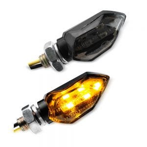 LED Blinker kompatibel mit KTM 125 Duke / EXC mit E-Prüfzeichen Lumitecs TX12 schwarz getönt