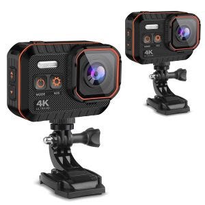2 x Viasnap megtakarítási készlet motorkerékpárhoz vízálló akciókamera 4K videó és 16 megapixeles kamera