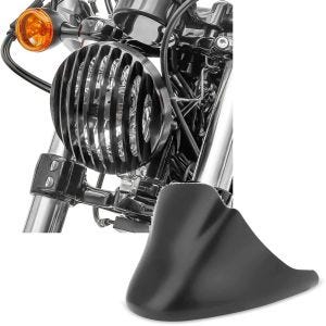 Set: Scheinwerfer Grill + Bugspoiler kompatibel mit Harley Davidson Sportster 04-20 Motor Spoiler CP4 matt