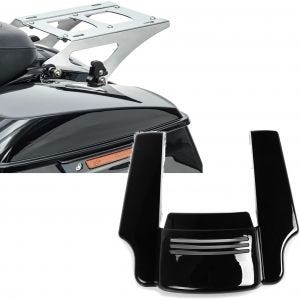 Set: Gepäckträger TP Abnehmbar für Harley Touring Modelle 14-21 chrom + Kotflügelverlängerung hinten für Harley Touring 14-21_1