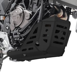Cubrecarter para Yamaha Tenere 700 World Raid 22-23 Placa protección del motor Aluminio SK12 negro Motoguard