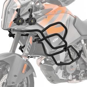 Set Engine Guard + Auxiliary lights for KTM 1290 Super Adventure R / S 2017-2020 crash bar Motoguard black X21