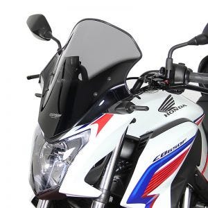 Tourenscheibe für Honda CB 650 F 14-16 Windschild "NTM" mit Befestigungsmaterial MRA rauchgrau