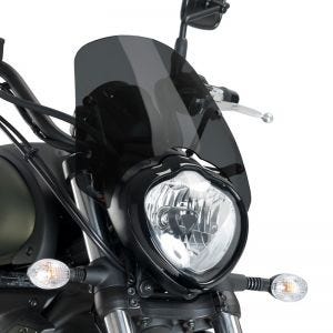 Nakedbike Windscreen for Kawasaki Vulcan S / Café 15-22 dark tinted Windshield Puig New Generation Sport