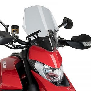 Nøgen cykelskærm til Ducati Hypermotard 950 / SP 19-22 røggrå forrude Puig New Generation Sport 3634H