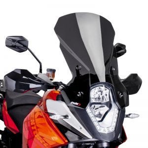 Tourenscheibe kompatibel mit KTM 1190 Adventure / R 13-16 dunkel getönt Windschutzscheibe Puig 6494F