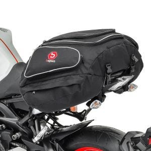 Hecktasche Motorrad Reisetasche Satteltasche Packtasche Reise-Tasche Bagtecs X50 Gepäcktasche hinten 50Ltr in schwarz