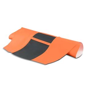 Housse de siège pour motocross et enduro XDure SC21 Housse de selle similicuir noir orange
