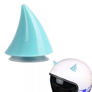 Decoración casco moto Zaddox HD1 Cuerno con ventosa azul claro