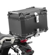 Bauletto alluminio compatibile con Benelli TRK 502 / X top case Bagtecs XB55 nero