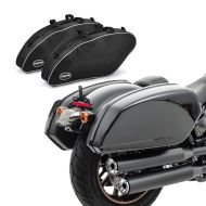 Sæt: Sidetasker egnet til Harley Davidson Low Rider / S / ST 18-24 med holder Craftride HB13 + kuffert indvendige tasker