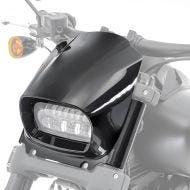 Scheinwerfer Windschild Frontmaske passend für Harley Davidson Softail Fat Bob 114 18-24 Fly Screen Craftride schwarz