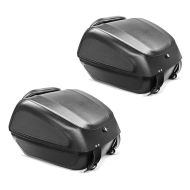 2x Baul / Top case moto T3 universal para moto custom incl. Placa de montaje Discount Set