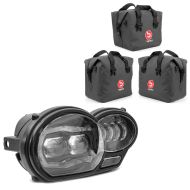 Set: LED Scheinwerfer für BMW R 1200 GS 04-12 Hauptscheinwerfer mit ECE Lumitecs QL4 + Innentaschen für Aluminium Koffer + Topcase für BMW R 1200 GS/ Adventure 04-18 BAgtecs_1