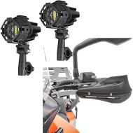 Set: LED Zusatzscheinwerfer S22X Nebelscheinwerfer + Handprotektoren Enduro Motocross Handschützer
