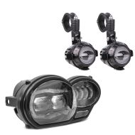 Set de faro principal LED + faro auxiliar LED MS1 compatible con BMW R 1200 GS /Adventure 04-12 Lumitecs