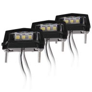 Sada 3 světel SPZ motocyklu Zaddox T1 LED osvětlení SPZ
