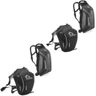 Conjunto de 2x: mochila rígida de carbono 30 litros preta + bolsa de perna LB5 expansível bolsa de perna de 2,8-4,6 litros