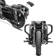 Set: Seitenkoffer Set für Kawasaki Vulcan S / Café Craftride Dallas 23Ltr mit Haltesatz + Sturzbügel für Kawasaki Vulcan S / Cafe 15-21 Motor Schutzbügel Craftride_1
