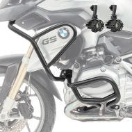 Set Sturzbügel oben unten + Scheinwerfer L2 für BMW R 1200 GS 13-16 Motoguard schwarz_1