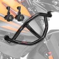Set Verkleidungsschutzbügel + Scheinwerfer für KTM 390 Adventure 20-21 Motoguard schwarz_1