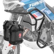 Set Paramotore alto basso + borse compatibile con Aprilia Tuareg 660 22-24 paracoppa Motoguard nero