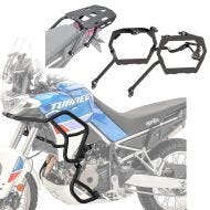 Paramotore Set + Portapacchi laterali e posteriori compatibile con Aprilia Tuareg 660 22-25