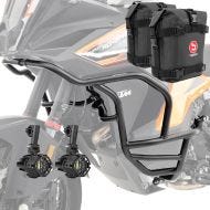 Set Sturzbügel + Zusatzscheinwerfer + Sturzbügeltasche passend für KTM 1290 Super Adventure S / R 21-24 Motoguard KT33 schwarz