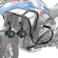 Set Sturzbügel + Zusatzscheinwerfer passend für BMW R 1300 GS 23-24 Nebelscheinwerfer Motoguard KT19 schwarz