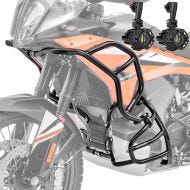 Set Paramotore + Faro ausiliario adatta a KTM 790 / 890 Adventure 23-24 Fendinebbia Motoguard SH26 nero