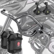 Set Sturzbügel + Zusatzscheinwerfer + Sturzbügeltasche passend für Suzuki V-Strom 1050 / XT 20-24 Motoguard