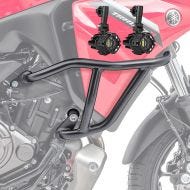 Set Sturzbügel + Zusatzscheinwerfer passend für Yamaha Tracer 7 / GT 21-24 Nebelscheinwerfer Motoguard MK14 schwarz