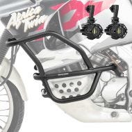 Set Sturzbügel + Zusatzscheinwerfer passend für Honda Africa Twin XRV 750 93-03 Nebelscheinwerfer Motoguard MK18