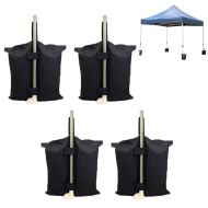 4x Pavilion Weights Tourtecs PG4 Pavilion Sandbags Jalkapainot Teltan painotetuille jaloille mustille
