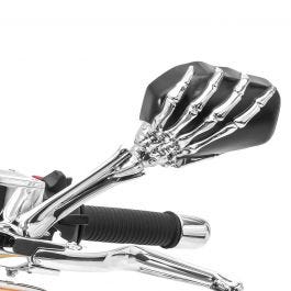 Spiegel Skelett Hand für Harley Sportster 1200 Custom/ Iron/ Low chrom 